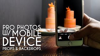 BACKDROPS amp PROPS  PRO PHOTOS W MOBILE DEVICE [upl. by Alyse41]