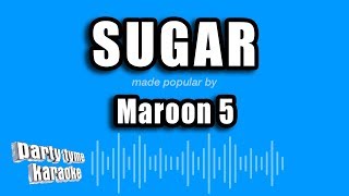 Maroon 5  Sugar Karaoke Version [upl. by Fording]