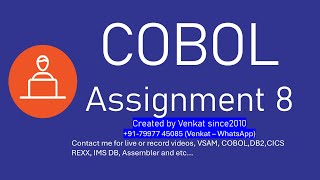 COBOL Assignment 8  Calculation Report Generation [upl. by Mullane977]