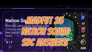 Nation Squad sbc madfut 25 [upl. by Mehitable]