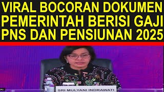 Breaking news viral bocoran kenaikan gaji dan tunjangan PNS dan pensiunan PNS tahun 2025 [upl. by Ahsenauq]