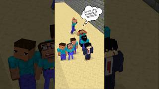 HELP Herobrine And His Friends From Moving Wall Bedrock friendship shorts trending anime [upl. by Higgs339]