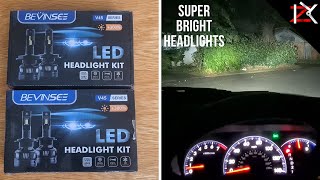 Upgrade To Bevinsee LED H4 Car Headlights  Easy Plug amp Play install  Super Bright [upl. by Devol]