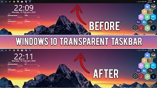 How To Make Taskbar Transparent In Windows 10  11 [upl. by Oigufer]