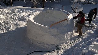 The easy way to build an Igloo  Der einfache Weg ein Iglu zu bauen [upl. by Keily]