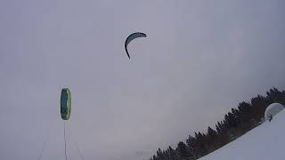 Snowkiting Oravske Vesele spot [upl. by Onimod]