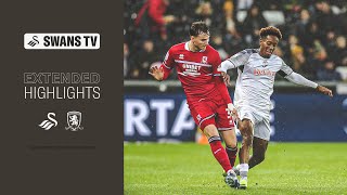 Swansea City v Middlesbrough  Extended Highlights [upl. by Adel]