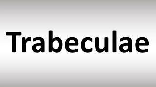 How to Pronounce Trabeculae [upl. by Anitsirt388]