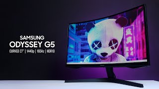 Monitor Curved 2k 165 Hz  Samsung Odyssey G5 [upl. by Hamal247]