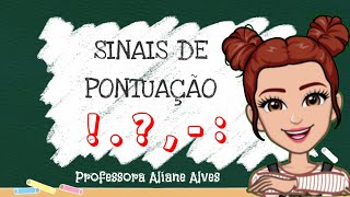 SINAIS DE PONTUAÇÃO AULA COMPLETA COM ATIVIDADE [upl. by Alleusnoc]