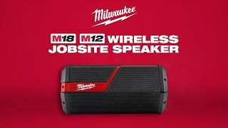 Milwaukee® M18™M12™ Wireless Jobsite Speaker [upl. by Sloatman]