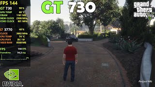 GT 730  Grand Theft Auto V  Gameplay 2024 [upl. by Aicnelav977]