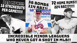 INSANELY GOOD Minor League Baseball Players Who NEVER Got A Chance In MLB [upl. by Mossolb889]