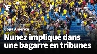 Importante bagarre en tribunes après la défaite de l’Uruguay face à la Colombie [upl. by Laamak206]