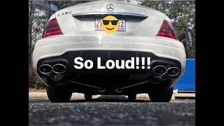 Benz C250 ARMYTRIX Exhaust Install [upl. by Imot]