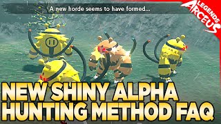 New Shiny Alpha Hunting Method FAQs  Pokemon Legends Arceus [upl. by Okire]