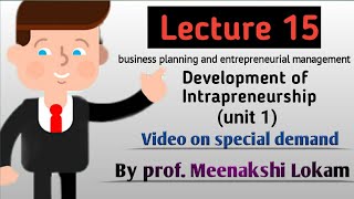 Development of Intrapreneurshipsybms [upl. by Dodson]