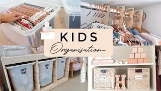 TOP ORGANISATION IDEAS FOR YOUR KIDS ROOM Hacks for organising kids items Steph Pase [upl. by Adnih]