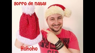 Gorro de Natal em Crochê  Por Marcelo Nunes [upl. by Merri]