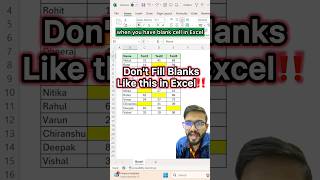 Dont fill blanks in Excel‼️Instead Use Amazing trick exceltricks exceltips excel shorts [upl. by Emerald718]