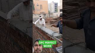 Perfect Dpc work construction civilengineering brick dpc building [upl. by Yelac]