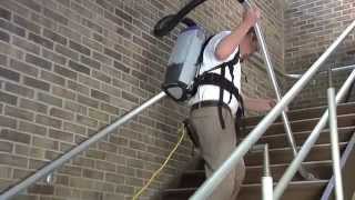 Custodian M2 Job Task 18  Backpack Vacuum Use on Stairs [upl. by Formenti]