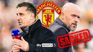 Gary Neville reacts to Erik ten Hag sacking  quotThe fact theyre 14th is unacceptablequot [upl. by Lilias]