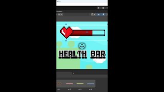 Unity 2D HEALTH BAR and DAMAGE SYSTEM  EASY TUTORIAL shorts unity tutorial health bar [upl. by Nabroc444]