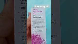 Rosemary pure amp natural essential oil review skin care routine  hair fall control organicremedies [upl. by Nellaf50]