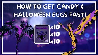 How to get Candy amp Halloween Eggs FAST WEEK 1  Dragon Adventures Roblox [upl. by Werra]