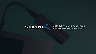 SABRENT ent USB 32 Type C ToolFree Enclosure For NVMeSATA M2 SHORTS [upl. by Sungam10]