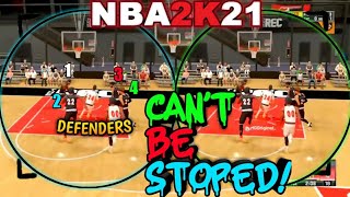 MG ORIGINAL NBA 2K21 CONTACT DUNKS MONTAGE TWO WAY FINISHER BUILD 2K21 [upl. by Eivi]