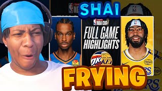 Lvgit Reacts To THUNDER at LAKERS  EMIRATES NBA CUP 🏆  FULL GAME HIGHLIGHTS  November 29 2024 [upl. by Graybill265]