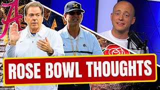 Michigan vs Alabama  CFP Rose Bowl EARLY Thoughts Late Kick Cut [upl. by Namqul31]