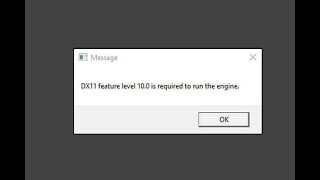 How To Fix Dx11 Feature Level 100 is Required to Run The Engine All Games Fixed In Windows 10 [upl. by Annohsat]