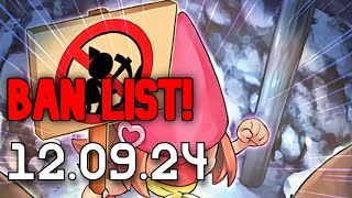 NEW BANLIST Why Did They Bring THESE Back 12th of September 2024 BANLIST masterduel [upl. by Htenek489]