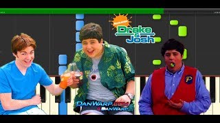 Drake and Josh Theme Song  EASY Piano Tutorial [upl. by Gunthar]