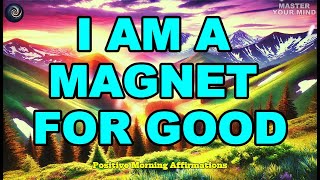 I Am a Magnet for Good Morning Affirmations for Blessings  Positive Morning Affirmations [upl. by Dier]