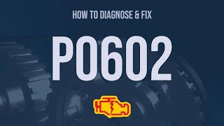 How to Diagnose and Fix P0602 Engine Code  OBD II Trouble Code Explain [upl. by Ateekram768]