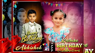 happy birthday Abhishek amp krithika 🥳birthday celebrations video in telugu [upl. by Nulubez]