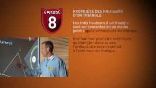 Maths 5eme 8  hauteurs et médianes du triangle [upl. by Akenna]