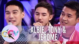 Albie Tony and Jerome answer quotSusuko o susubo sa lovequot questions of Vice  GGV [upl. by Wall]