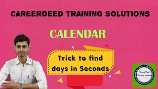 Calendar 1 calendar problems  calendar shortcuts  finding the day of a date  calendar tricks [upl. by Lettie]