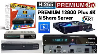 PREMIUM 12800 Plus 4K Real 4K ULTRA Fast N Share  Unboxing and Full Review  ART Satellite [upl. by Elspeth669]