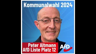 Peter Altmann AfD Kandidat [upl. by Ellekim]