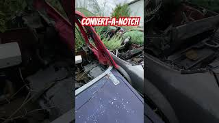 Foxbody Notchback Ford Mustang roof skin replacement donor convertible conversion sheet metal repair [upl. by Anilegna455]