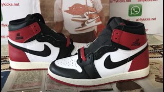 Air Jordan 1 High OG Black Toe Reimagined Review [upl. by Teressa475]