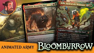 Big Artifact and Enchantment Raccoons  Bloomburrow Commander Precon Spoilers [upl. by Nollie816]