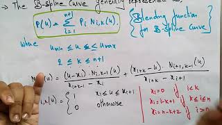 b spline curve in computer graphics  properties  Lec45  Bhanu priya [upl. by Winson229]