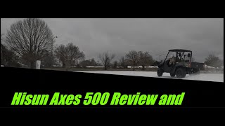 Hisun Axis 500 UTV Review And Snow Performance 2024 [upl. by Nonnelg]